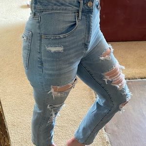 American Eagle Slim Straight Crop Jeans